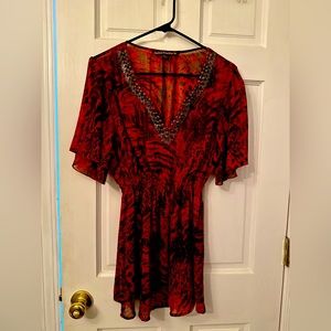 Beautiful top that can be worn as beach cover-up size L